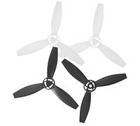 4 pezzi di eliche di ricambio per drone Bebop 2, eliche leggere in plastica aerodinamica con design triangolare per una maggiore stabilità di volo e facilità (2 neri 2 bianchi)