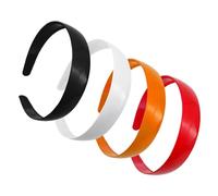 4 Pezzi Di Fascia Dentata Lucida, Fascia Semplice A Colori Solidi, Fascia Di Plastica Non Slittata, Fascia Alla Moda Delle Donne, Fascia Di Plastica Classica, Accessori Per Abbigliamento.