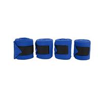 4 pezzi di fasciature per zampe di cavallo in pile autoadesive, supporto a compressione su due lati per allenamento, esercizio, equitazione e uscita, protezione morbida e traspiran (Blu)