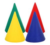 4 pezzi di feltro cono cappelli da per le celebrazioni morbidi cappelli