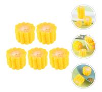 4 pezzi di fette di mais artificiale. Modelli di taglio di mais finto. Decori