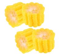 4 pezzi di fette di mais finte taglio di mais artificiale simulazione