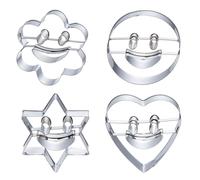 4 pezzi di forme di tagliaverdure in acciaio inossidabile Set di verdure e