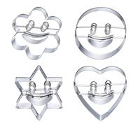 4 pezzi di forme di tagliaverdure in acciaio inossidabile Set di verdure e