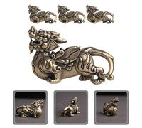 4 pezzi di fortuna statue animali da regalo per la casa per la fortuna degli