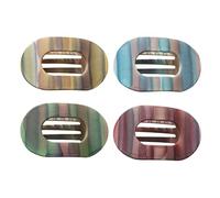 4 Pezzi Di Frosted Ovale Grab Clip, Quotidiano Semplice Clip Di Capelli, Taglio Di Capelli Clip Di Fissaggio, Alla Moda E Versatile Capelli Avvolgimento Strumenti.