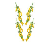4 pezzi di frutta artificiale appesa - Mazzo di banane finte - Accessori per