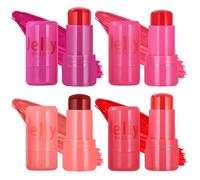 4 pezzi di gelatina al latte, gelatina al latte, per guancia e labbra, a lunga durata e costruibile, con acido ialuronico e aloe, leggero, traspirante, per ragazze e donne