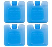 4 pezzi di ghiaccio refrigerante Shock 2, 8x2, 8x1, 2" Blocchi di ghiaccio blu portatili riutilizzabili per refrigeratore per mantenere freddi cibi e bevande