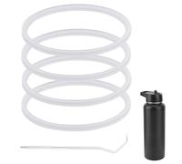 4 Pezzi di Guarnizione di Ricambio per IRON °FLASK Cannuccia a Bocca Larga 32/40/64 oz, Guarnizioni in Silicone Anti-Perdite per Coperchio Cannuccia Moschettone IRON °FLASK