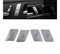4 pezzi di guarnizione per serratura della portiera per Benz C E Classe W204 W212 Progettato per pulsanti di sblocco Materiale ABS Guida di installazione