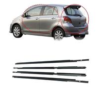 4 Pezzi di guarnizioni per finestrini Anteriori e Posteriori per Toyota Yaris 2007-2013, Strisce di Tenuta in Gomma per finestrini Laterali Esterni.