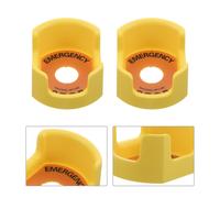 4 pezzi di interruttore a pulsante con coperchio protettivo e cerchio di