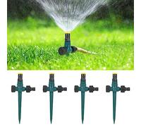 4 pezzi di irrigatori da giardino con punta di terra e 4 con attacco tandem, irrigazione automatica regolabile a 360°, irrigatori da giardino per l'irrigazione di piante da giardino