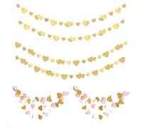 4 Pezzi Di Latte Art Glitterati A Forma Di Cuore, 2 Pezzi Di Ciondoli Di Latte Art, Decorazioni Nuziali A Forma Di Latte Art, Striscioni Nuziali, Decorazioni Per Il Ballo Di Fine Anno