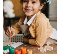4 pezzi di legno non verniciato per bambini bambole per le bambole per le
