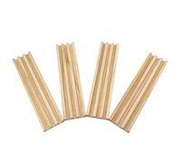 4 pezzi di legno rack piastrelle titolare legno titolare organizzatore vassoio rack in legno per vassoio treno