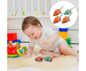 4 pezzi di lettere per i giocattoli piccoli animali da topo strisciano