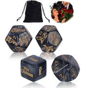 4 pezzi di lusso coppia di yoga cattivi notturni per adulti/divertimento parlando amore dadi camera da letto gioco dadi allenamento migliorare l'amore per l'amante regalo
