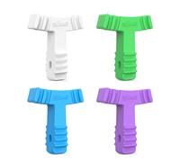 4 pezzi di masticatori per allineatori Invisalign, allineatori ortodontici, chomper, allineatori, vassoi, sedili, in silicone di grado medico, resistente, compatibile con bretelle invisibili (diversi
