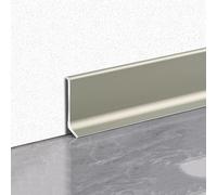 4 Pezzi Di Modanature In Alluminio Per Battiscopa, Altezza 4/6/8 Cm, Lunghezza 125 Cm Base Metallica Per Pareti Base Concava Migliora L'arredamento Della Tua Casa(Champagne color,8cm)