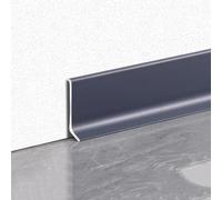 4 Pezzi Di Modanature In Alluminio Per Battiscopa, Altezza 4/6/8 Cm, Lunghezza 125 Cm Base Metallica Per Pareti Base Concava Migliora L'arredamento Della Tua Casa(Dark gray,4cm)