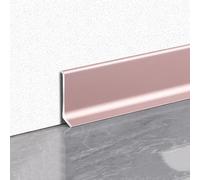 4 Pezzi Di Modanature In Alluminio Per Battiscopa, Altezza 4/6/8 Cm, Lunghezza 125 Cm Base Metallica Per Pareti Base Concava Migliora L'arredamento Della Tua Casa(Rose gold,8cm)