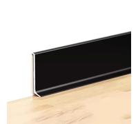 4 Pezzi Di Modanature In Alluminio Per Battiscopa, Altezza 4/6/8 Cm, Lunghezza 125 Cm, Per Decorazione E Riparazione Di Basi Murarie, Facile Da Tagliare(Athens Black,8cm)