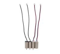 4 pezzi di motore a spazzole DC 3,7 V 44000 giri/min, mini micro motore per robot e drone, motore ad alta velocità e basso rumore da 10x20 mm con cavo di collegamento per sistemi
