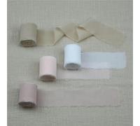 4 pezzi di nastro di seta chiffon fatto a mano sfilacciato 4 cm x 5,5 m Nastro trasparente Mazzi di invito Avvolgimento Flatlay Decor-Collezione Nude