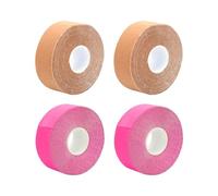 4 pezzi di nastro per sollevamento facciale, toppe per il viso, nastro curing, toppe pieghevoli, patch antirughe, nastro di bellezza, nastro per lifting facciale (rosa, tono della pelle)