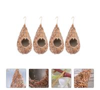 4 pezzi di paglia di alta qualità per nidi di uccelli appesi a nido d'uccello