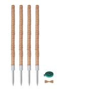 4 Pezzi Di Pali Di Muschio Pieghevoli Piante Rampicanti Pali Di Supporto In Fibra Di Cocco Da Interno 62Cm 24 Pollici For Far Crescere Piante Rampicanti In Vaso Verso L'alto Picchetti Sottili Fatti