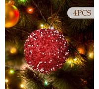 4 pezzi di palline di Natale, decorazioni per l'albero Natale per le