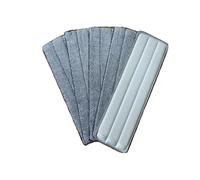 4 pezzi di panno ricambio for testina piatta for scopa a mano libera, for la pulizia del pavimento, cuscinetti pigri, utensili for casa(32 * 12cm,Double)