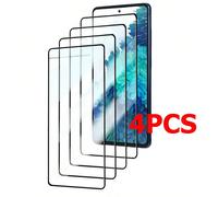 4 pezzi di Pellicola protettiva in vetro temperato compatibile con Samsung S22, S23 Plus, A14, A12, A23, A13, A50, A70, A32, A53, A33, A73, S21, S20 FE 5G, regalo per compleanni, famiglia, amici, acce