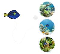 4 pezzi di pesci artificiali galleggianti in silicone per acquario, ornamenti