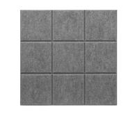 4 pezzi di piastrelle autoadesive in feltro, bacheche for appunti, ufficio e casa(Dark grey)
