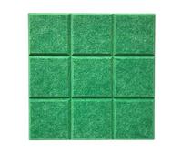 4 pezzi di piastrelle autoadesive in feltro, bacheche for appunti, ufficio e casa(Green)