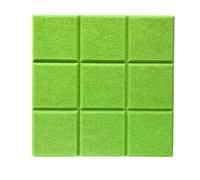 4 pezzi di piastrelle autoadesive in feltro, bacheche for appunti, ufficio e casa(Light green)