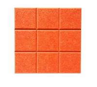 4 pezzi di piastrelle autoadesive in feltro, bacheche for appunti, ufficio e casa(Orange)