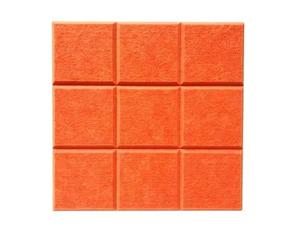 4 pezzi di piastrelle autoadesive in feltro, bacheche for appunti, ufficio e casa(Orange)