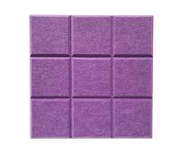 4 pezzi di piastrelle autoadesive in feltro, bacheche for appunti, ufficio e casa(Purple)