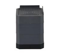 4 pezzi di piedini for mobili quadrati, cuscinetti antiscivolo silenziosi, rialzati in plastica for tavoli e sedie, tavolini da caffè, frigoriferi, lavatrici, base ammortizzante Per Mobili(Grey)