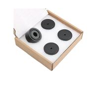 4 Pezzi di Piedini In Metallo da 40x20 mm per Lettore CD, Altoparlante, Amplificatore di Potenza, Antiscivolo, Ammortizzanti, per Treppiede, Neri