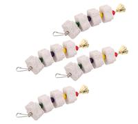 4 pezzi di pietra per macinare i molari dei pappagalli - Pietra di calcio per