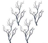 4 pezzi di plastica stelo corna albero ramo repliche per la decorazione della casa artigianato sviluppo design floreale e visual merchandising (blu)