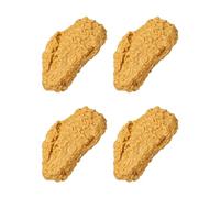 4 pezzi di pollo fritto gambe di simulazione giocattolo decorazioni cucina artigianato finestra modello puntelli cibo falso pollo fritto modello