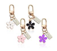 4 Pezzi Di Portachiavi Di Fiori, Portachiavi Dolci Carini, Ciondolo Di Borsa, Decorazione Creativa.