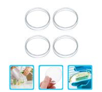 4 pezzi di professionale in chimica di petri piatti di laboratorio